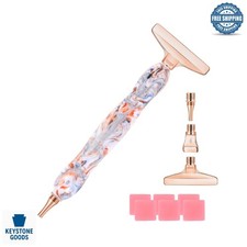 Rose Gold Stainless Steel Diamond Painting Pen Kit with Screw Thread Tips   D...