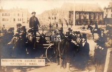 Washington Square 1858 Haverhill MA c1900 RPPC Photo Postcard COPY