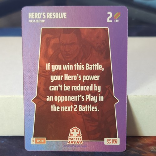New Listing2024 Bo Jackson Battle Arena BONUS PLAY Foil BPL-10 Hero's Resolve Foil SSP