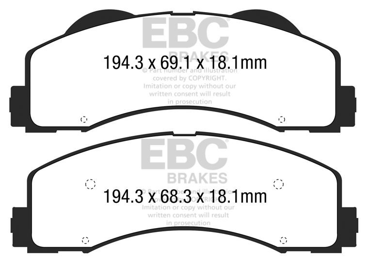 EBC DP63034 BRAKE PAD SET DISC BRAKE