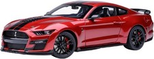 AUTOart 1/18 Ford Mustang Shelby GT500 760HP Red Black Stripe Model