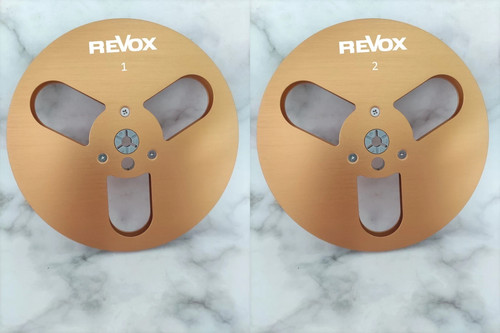 One Pair 7'' golden Revox Tape Reel For PR-99 A77 B77 G36 Etc Tape Recorder