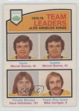 1976 O-Pee-Chee Team Leaders Marcel Dionne Dave Hutchison Mike Corrigan HOF 1cb7