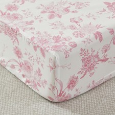 Organic Crib Fitted Sheets for Baby Girls, Grandmillennial Fitted Crib Sheet ...