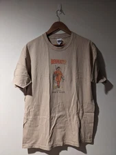 Vintage Y2K BeefEater London Dry Gin Alcohol Promo Beige Large T-Shirt
