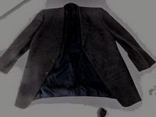 ARMANI MENS BROWN W/ MINI BEIGE DOTS SPORTS COAT-SIZE 46R-100 WOOL-FROM ITALY
