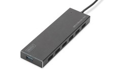 DIGITUS USB-Hub - 7 Ports - Super-Speed USB 3.0 - 5 GBit/s - Plug Play - Alumini