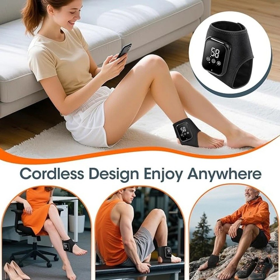 Foot Tilt Method Foot Renew Triple Method Massager Heat Vibration for Heel Arch Ankle ...