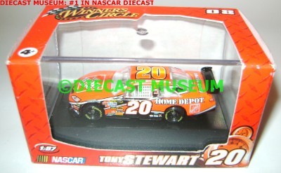 TONY STEWART #20 HOME DEPOT TOYOTA W/PLASTIC CASE 1:87 - Picture 1 of 1