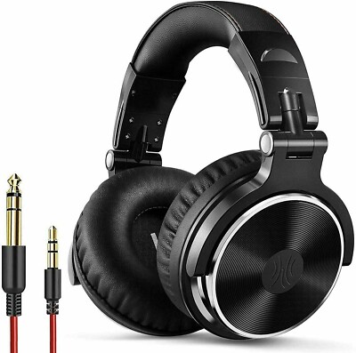 OneOdio Headphones Pro Studio Dynamic Stereo Wired Over Ear Headphones BLACK