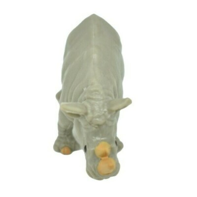 Rhino, White Rhinoceros, Plastic Toy Animal, Realistic Figure 2.75
