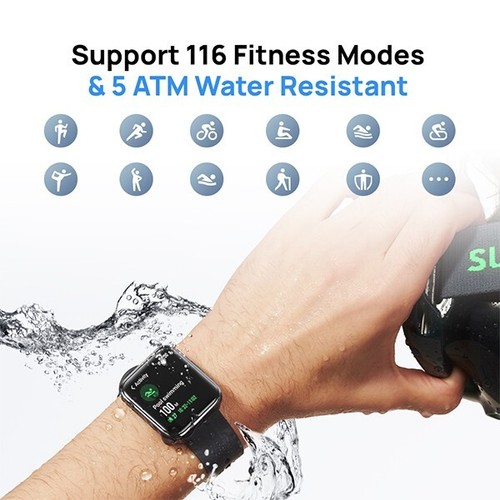 Reloj inteligente Maimo Watch Flow DORADO 1.6" 5ATM AMOLED GPS Bluetooth Android iOS - Imagen 4 de 10