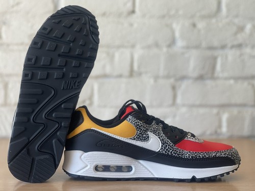 Nike Air Max 90 SE Black Phantom Chile Red Running DC9446-001 Women 11 Men's 9.5 - Picture 7 of 10