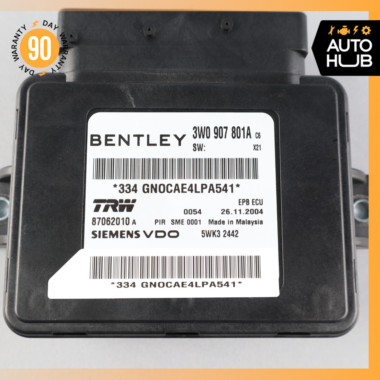 Bentley Continental GT Electronic Parking Brake Control Module OEM 65k