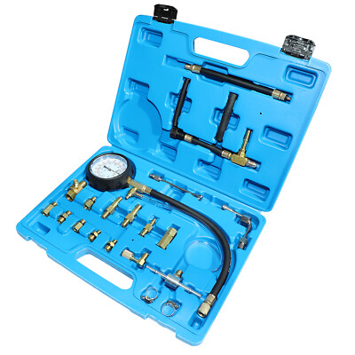 #ad 0 140 PSI Fuel Injection Pressure Tester Gauge Kit for Gasoline Cars System $36.66
