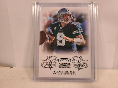2013 NATIONAL TREASURES BLACK TONY ROMO #/5 PARALLEL COWBOYS RARE SP NEVER SEEN