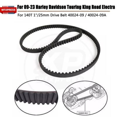 #ad For 09 23 Harley Davidson Touring King Road Electra Drive Belt 140T 1quot; 40024 09 $32.99