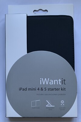 iWantit Starter Kit: Hülle & Displayschutzfolie für iPad Mini 4 5 4. 5. Gen. 2019