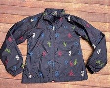 Ariat Girls Horse Equestrian Windbreaker Navy Blue Colorful Horseshoe Size S 6