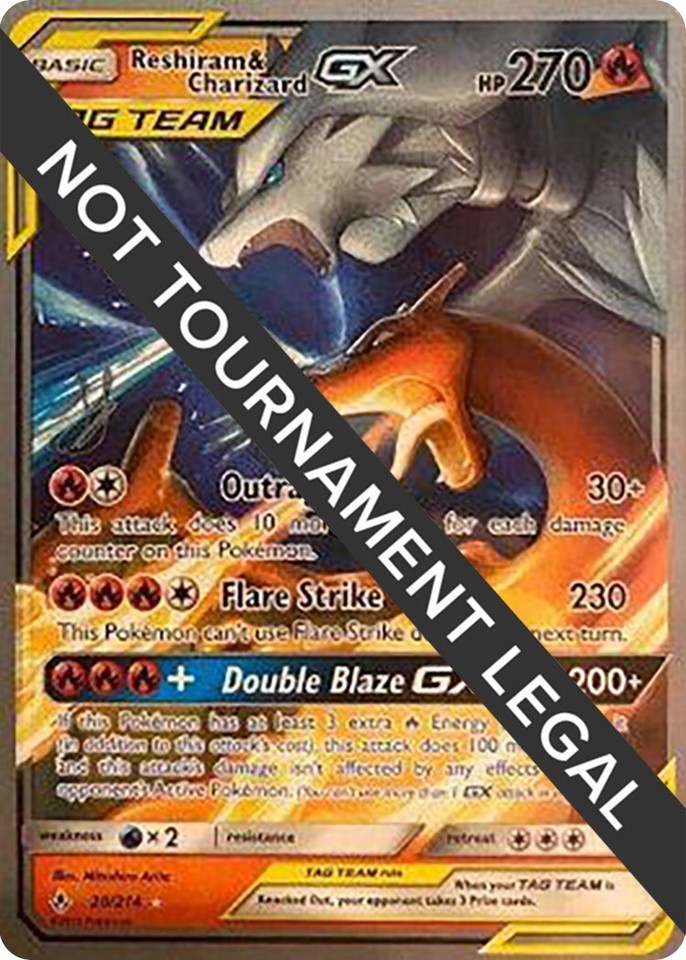 Reshiram & Charizard GX 20/214 World Championship Decks for sale