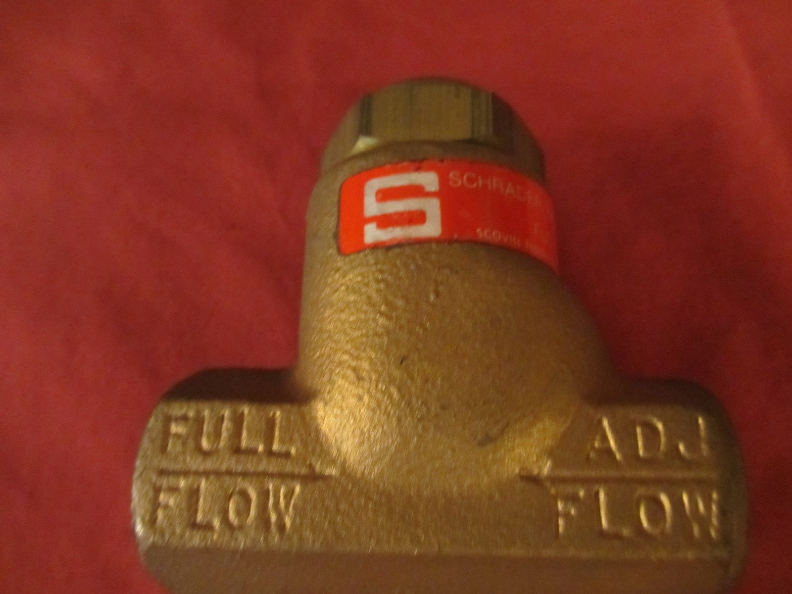 Schrader Bellows, Parker, 3250C Flow Control Valve, Brass