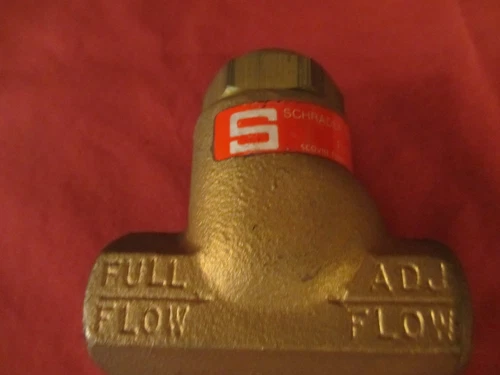 Schrader Bellows, Parker, 3250C Flow Control Valve, Brass