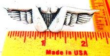 bush pilot pin vintage collectible old biker vest "Get Your Wings" pinback