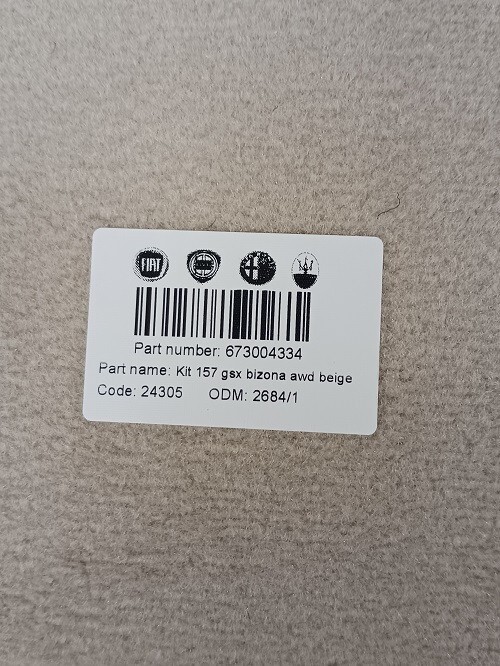 NEW OEM Beige Tan FRONT MATS 673004334 for MASERATI GHIBLI GSX AWD