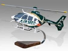 Airbus Eurocopter EC135 Air Med Desk Wood Helicopter New Model Large Scale 1/32