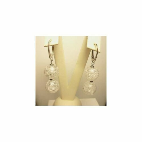 Boucles D'oreilles Artisanales Françaises - Cristal Topaze, Plaqué Or Jaune - Neuf Avec étiquettes