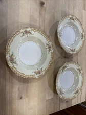 Set Of 3 Noritake Occupied Japan Soup Bowl 8.25 Beautiful
