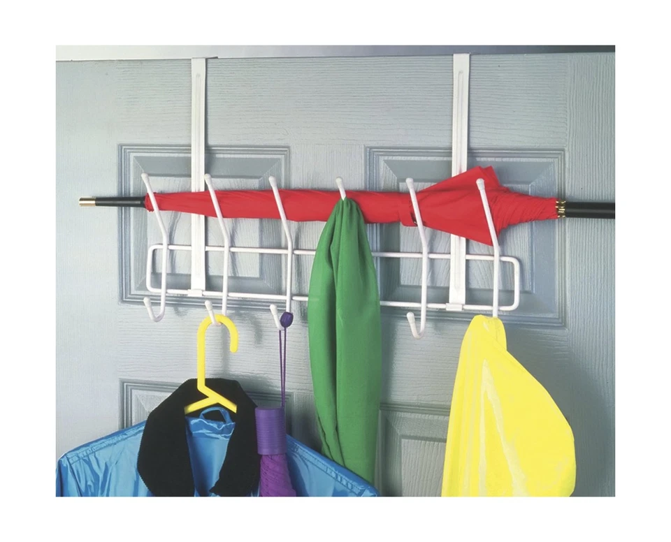 Gancho utilitario sobre la puerta ClosetMaid 1220, blanco envío rápido Foto 3 de 4