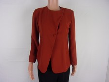 I.d.f. 2-button Long Sleeve Jacket Size: 38" Bust; 25" Length Burnt Orange