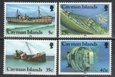 Cayman Islands Stamp 539-542  - Unspecified shipwrecks
