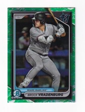 2024 BOWMAN BASEBALL BROCK VRADENBURG CHROME PROSPECTS LUNAR GLOW REFRACTOR