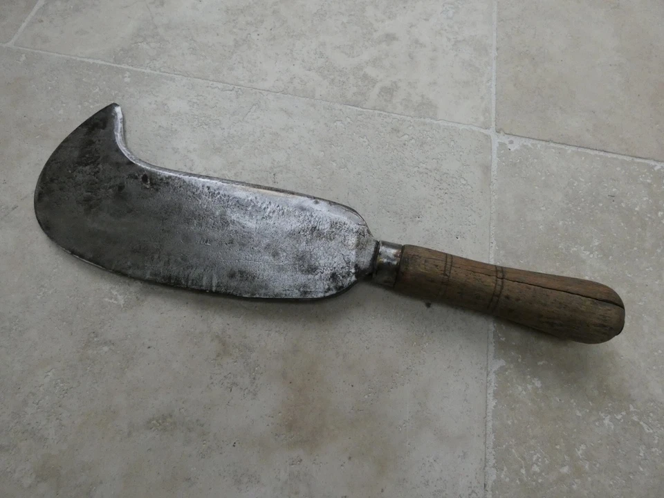 Serpe Goldenberg , outil ancien de bucheron, forestier agriculteur - Photo 3/4