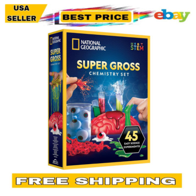 NAT GEO Gross Science Kit 45 Experiments STEM Project Gifts