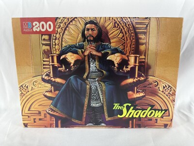 Milton Bradley - The Shadow Shiwan Khan 200 Piece Puzzle, 1994 Brand New