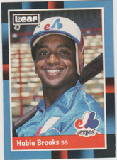1988 LEAF HUBIE BROOKS #257