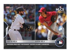 Austin Nola Aaron Nola-2022 MLB TOPPS NOW 1102-Postseason MLB Brothers
