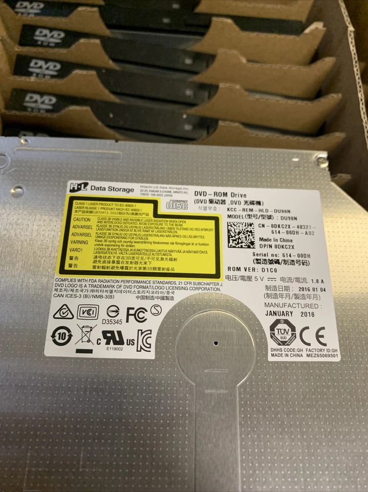 Dell/HP Super Multi SATA Slim DVD-ROM DU90N ODKC2X. 3/8 inch thickness - Image 2 of 4