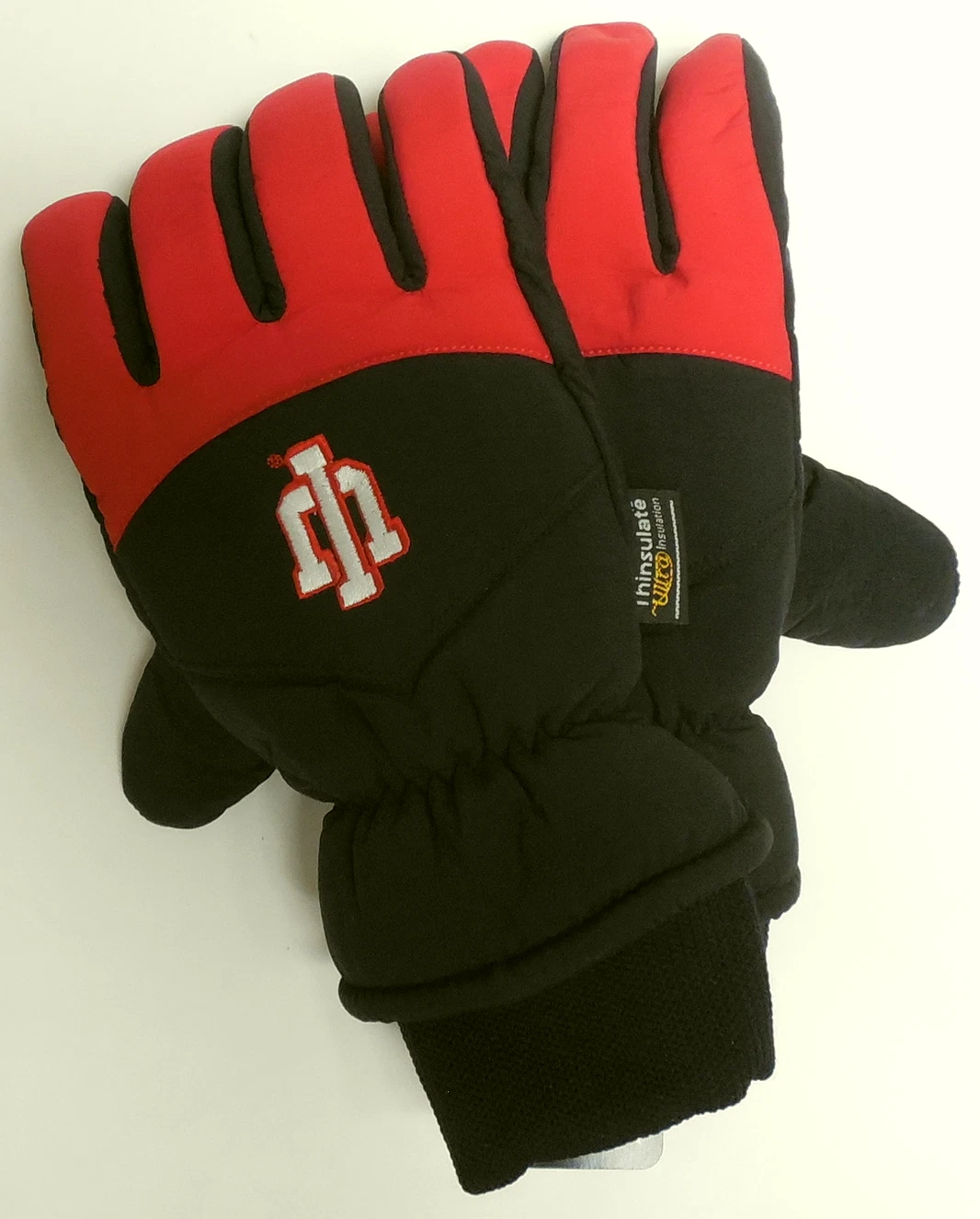 THINSULATE INSULATE 3M INDIANA HOOSIERS TEAM NCAA FOOTBALL SKI SNOW HAND GLOVES