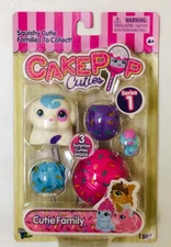 NIB Basic Fun! Cake Pop Cuties Cutie Family Squishy Series 1 Dog Puppy Toy