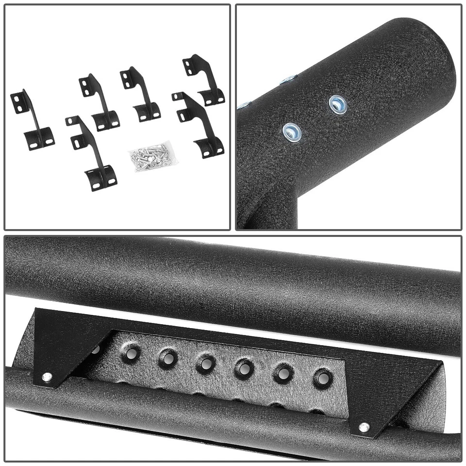 For 2005-2020 Toyota Tacoma Double Cab Side Step Nerf Bar Running Board Black - Image 4 of 4