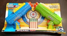 Air Warriors Wizard 2 Pack Dart toys New W/ Darts Shoots Up To 72 Ft. Fast Ship