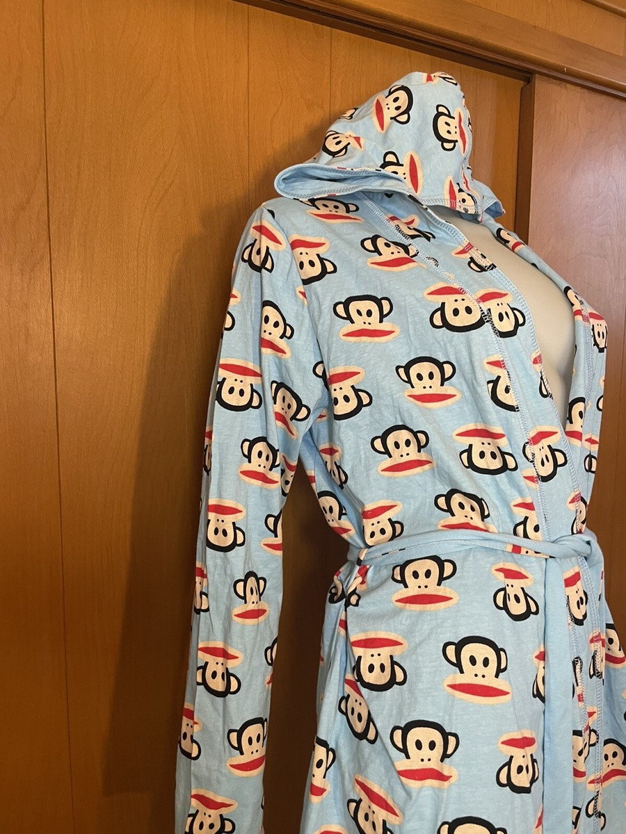 NEW PAUL FRANK JULIUS MONKEY BLUE NIGHT ROBE SHIRT TOP KAWAII $64 