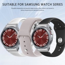 Silicone Band Sport Strap For Samsung Galaxy Watch 6 Classic 43/47mm 6 5 4 40/44