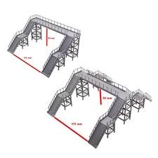 Outland Models Miniatures Overhead Footbridge 1:87 HO Scale