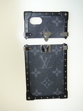 AUTHENTIC LOUIS VUITTON MONOGRAM PATTERN BLACK IPHONE 7 EYE TRUNK CASE