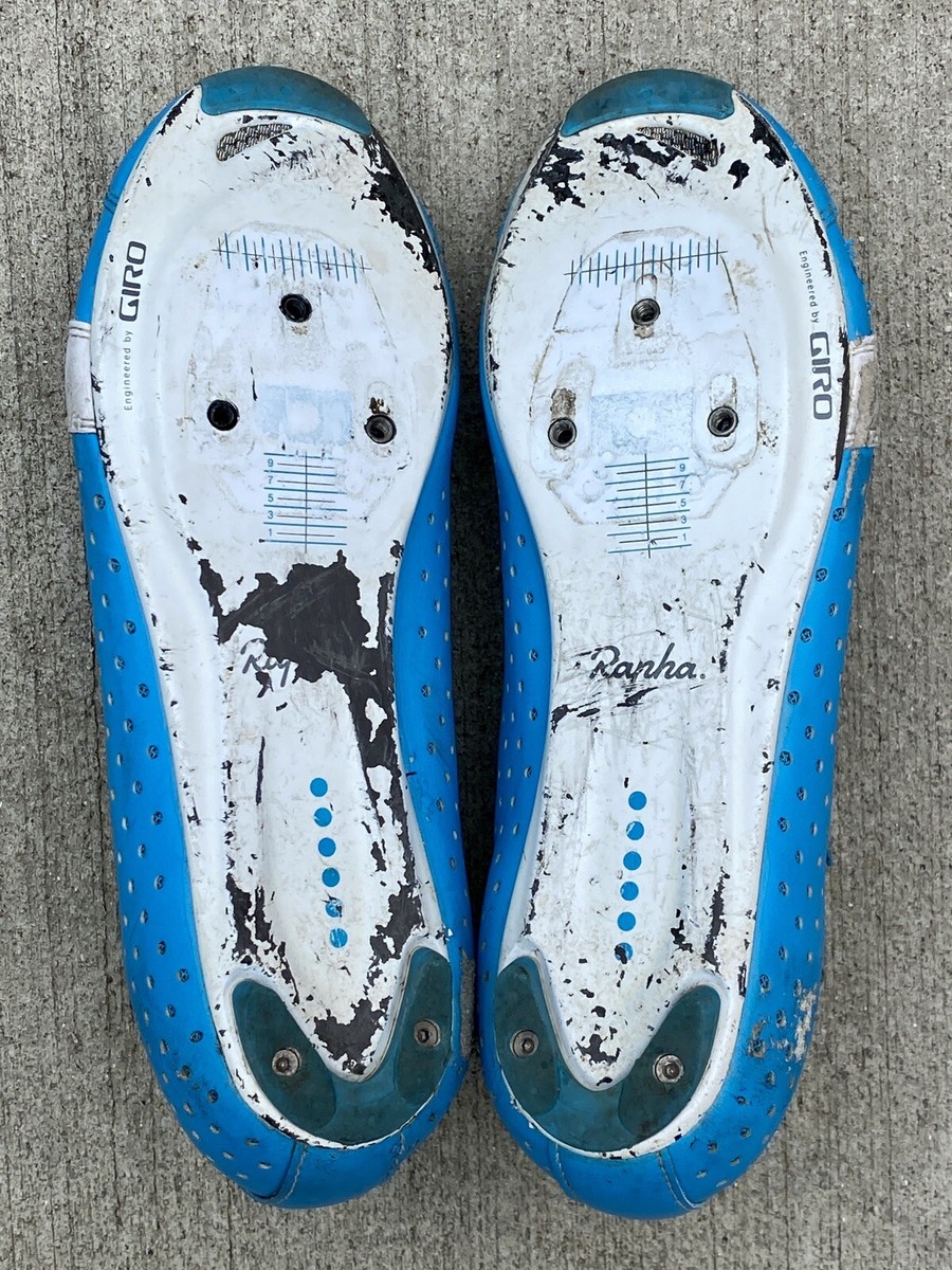 Rapha Climber's Road Cycling Shoe in Blue w/ Giro Soles 43.5 Rapha Climber's Road Cycling Shoe in Blue w/ Giro Soles 43.5